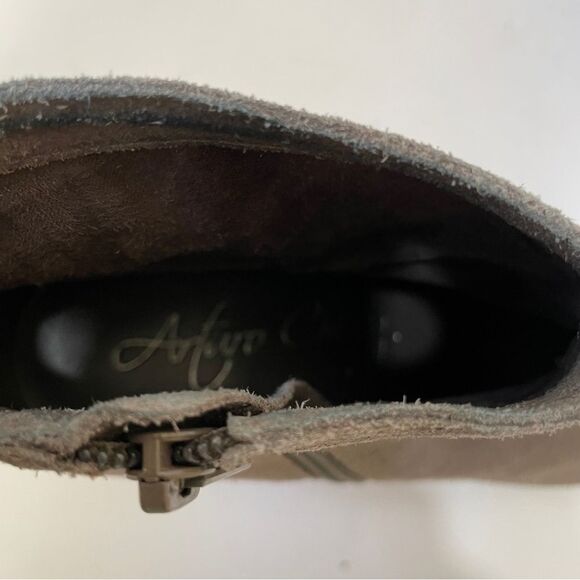 ARTURO CHANG REIDEN FRINGE ANKLE BOOTS IN BROWN LEATHER‎ - Picture 6 of 7